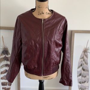 Who What Wear faux leather jacket